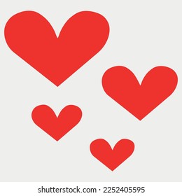 Red Heart Symbol vector illustration