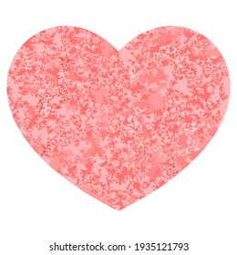 red heart texture brush paint heart abstract heart isolated love heart