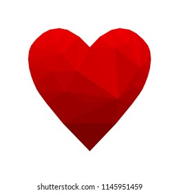 Red Heart. Triangulation style