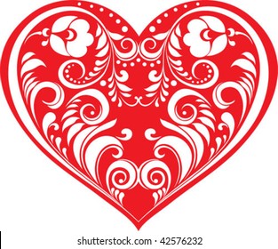 red heart valentine