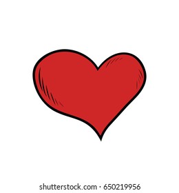 Red heart Valentine