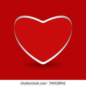 Red Heart Valentine Background