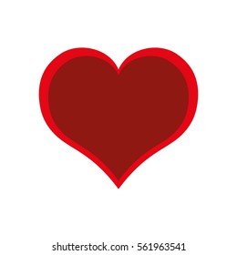 red heart valentine day love design vector illustration eps 10