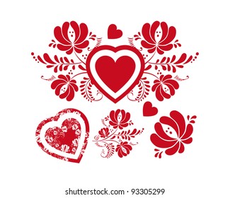 Red heart for Valentine's Day