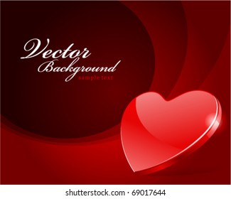 Antecedentes vectoriales del día de San Valentín en el corazón rojo