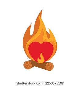 Red heart in various design. Illustrations for Valentine's Day.