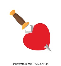 Red heart in various design. Illustrations for Valentine's Day.