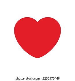 El corazón rojo en varios diseños. Ilustraciones para el Día de San Valentín.