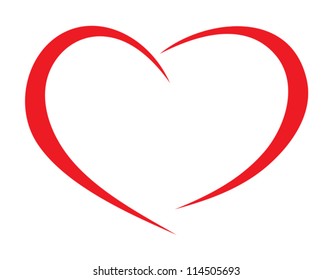 Red heart vector