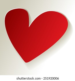 red heart vector