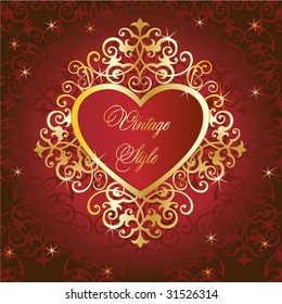 Red heart vector