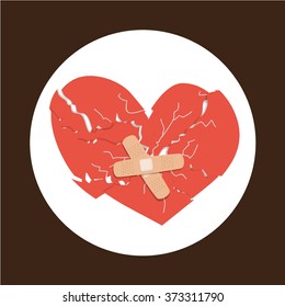Red heart vector