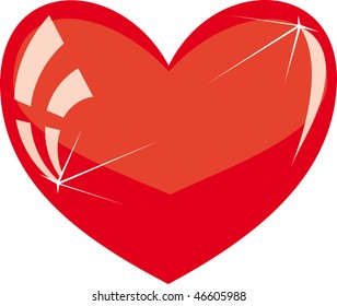 red heart vector