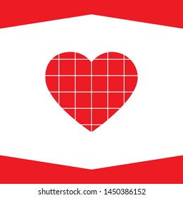 Red Heart Vector abstract logo