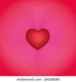 Red Heart vector background