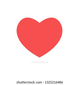 Red heart vector icon