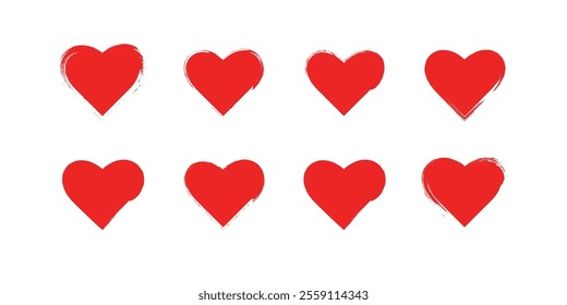 Red Heart Vector Icon Background Set for Valentine’s Day. Love Story Symbol. Health Medical Flat Logo
Red Heart Vector Icon Background Set for Valentine’s Day, Love Stories, and Medical Health