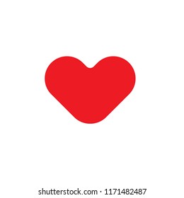 red heart vector icon design