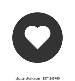 Red heart vector icon, simple sign for web site and mobile app.