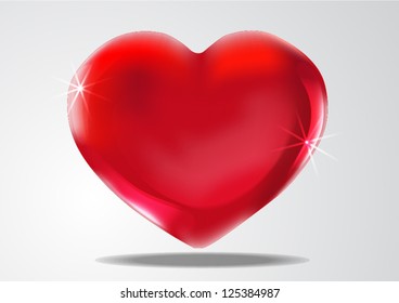 red heart (vector illustration)