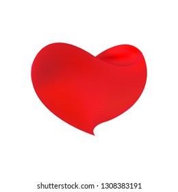 Red heart vector illustration