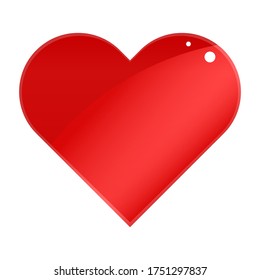 ilustración de vector de corazón rojo 