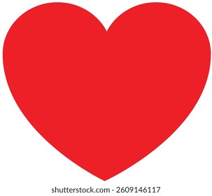 Red heart vector image on white background. Red heart icon vector. Heart love icon. heart Collection. Vector Art.