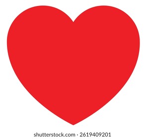 Red heart vector image on white background. Red heart icon vector. Heart love icon. heart Collection. Vector Art.	