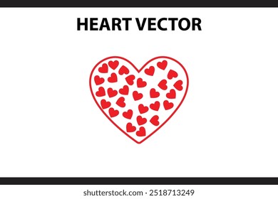 Red Heart Vector, Inside Hearts