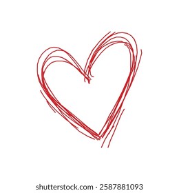 Red Heart Vector – Love and Romance Icon for Valentine’s Day, Wedding, and Romantic Design Elements