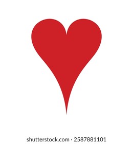 Red Heart Vector – Love and Romance Icon for Valentine’s Day, Wedding, and Romantic Design Elements