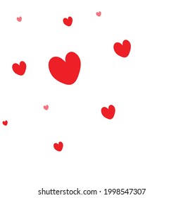 vector de corazón rojo sobre fondo blanco.