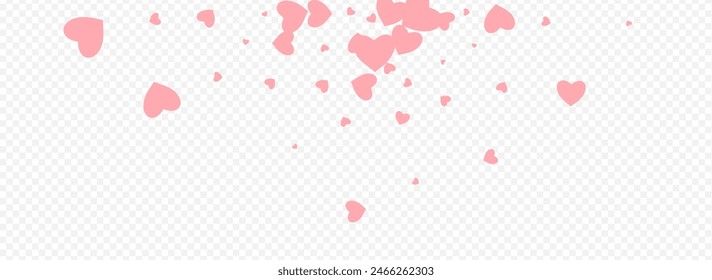 Fondo Transparente Panorámico Del Vector Del Corazón Rojo. Borde de corazones visuales. Diseño de corte de papel de Borgoña.