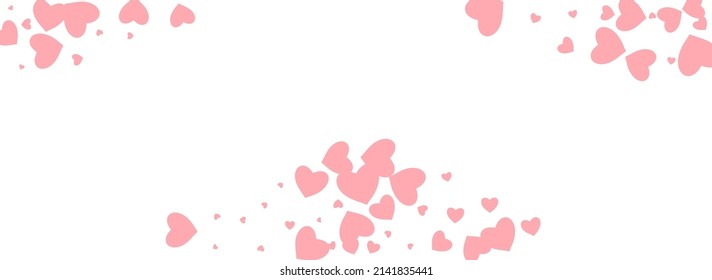 Vector Rojo Corazón Vector Panorámico Fondo Blanco. Cartel del Corazón de la Decoración. Diseño de papel visual en color de marrón.