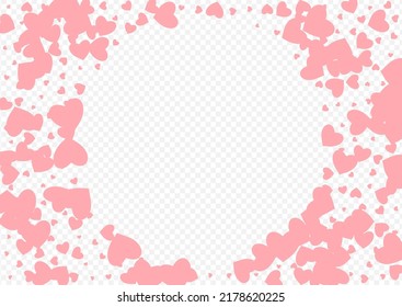 Fondo transparente del vector del corazón rojo. La Decoración Corazón Borde. Tarjeta de papel de color marrón.