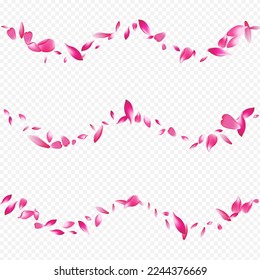 Red Heart Vector Transparent Background. Bloom Fall Congratulation. Tree Wallpaper Poster. Floral Spring Template. Bright Sakura Down Design.
