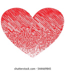 Red heart vector, Valentine's Day