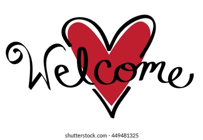 Red Heart Welcome