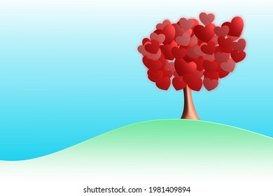 Red heart with white background in eps view.