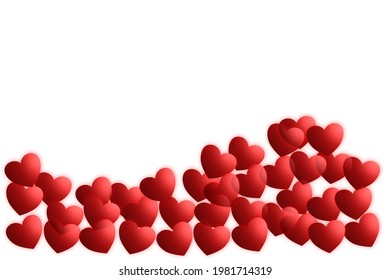 Red heart with white background in eps view.