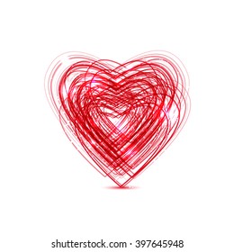 red heart for your design