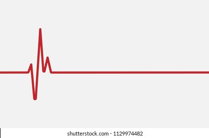red heartbeat line icon