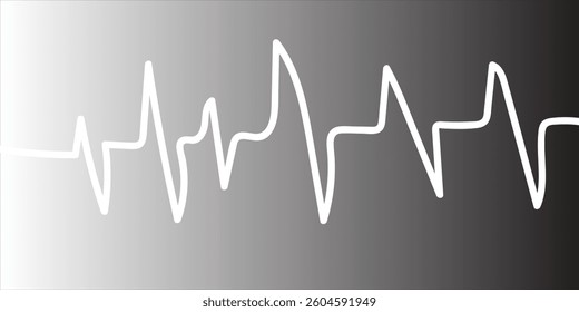 Red heartbeat line icon. Pulse trace, ECG or EKG Cardio graph symbol for Health, Medical cardiology analysis. Stroke heart diagram, cardiogram. Vector