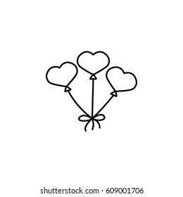 red hearth shaped balloons