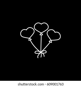 red hearth shaped balloons