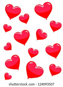 Red hearts