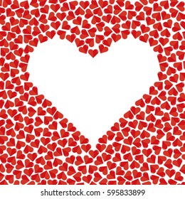 a lot of red hearts