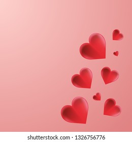 Red Hearts Background
