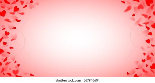 red hearts background