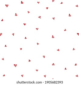 Antecedentes de corazones rojos en blanco